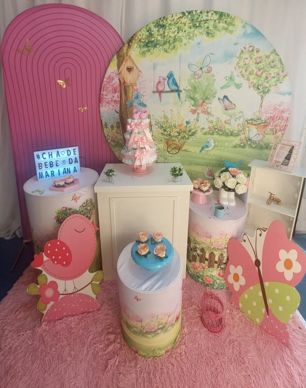 Kit Chá de Bebê Jardim  Encantado - Monte Decor by Rose