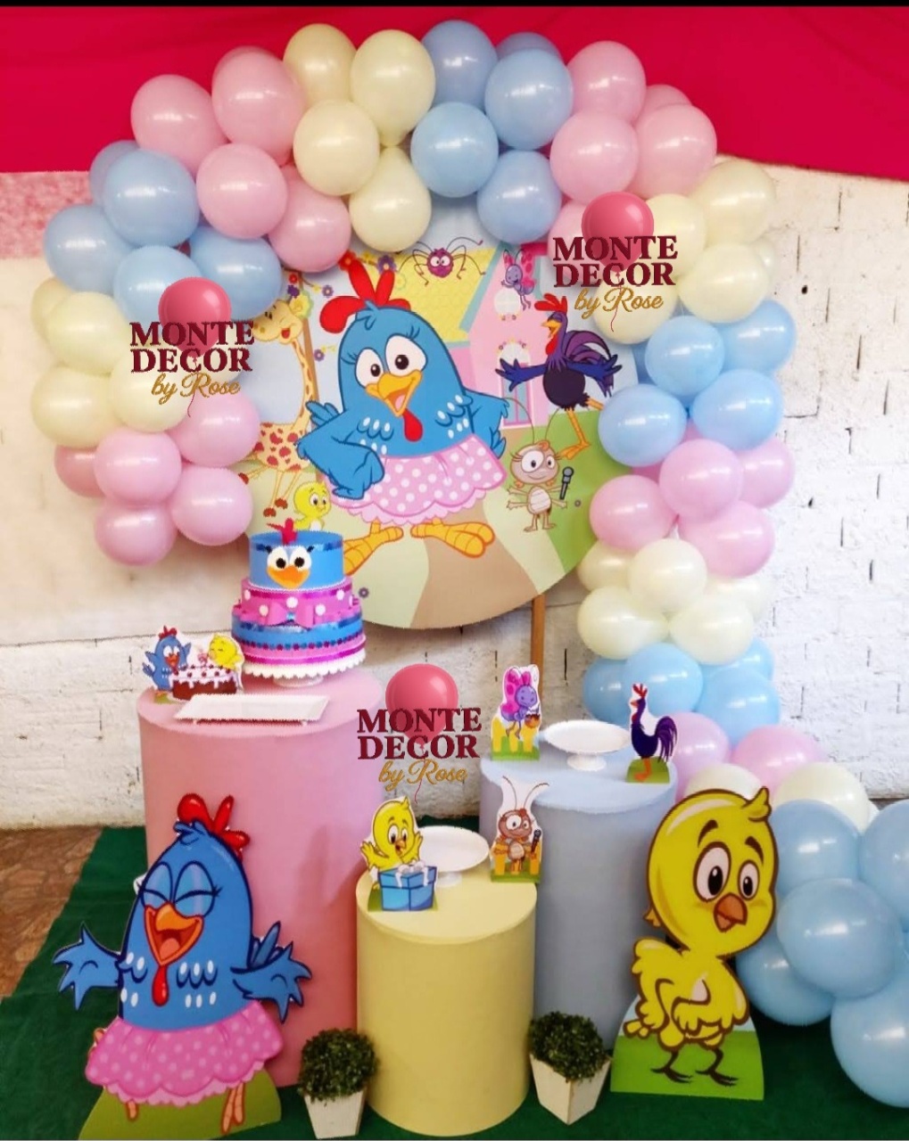 Kit Menina Galinha Pintadinha  - Monte Decor by Rose
