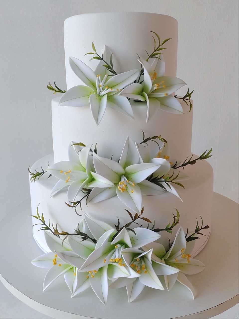 Bolo Fake 3 Andares Casamento - Denice Decorações
