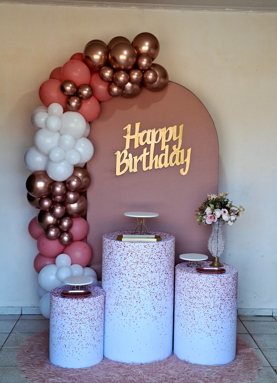 Kit Rosê Gold  - Kit Fest Decorações
