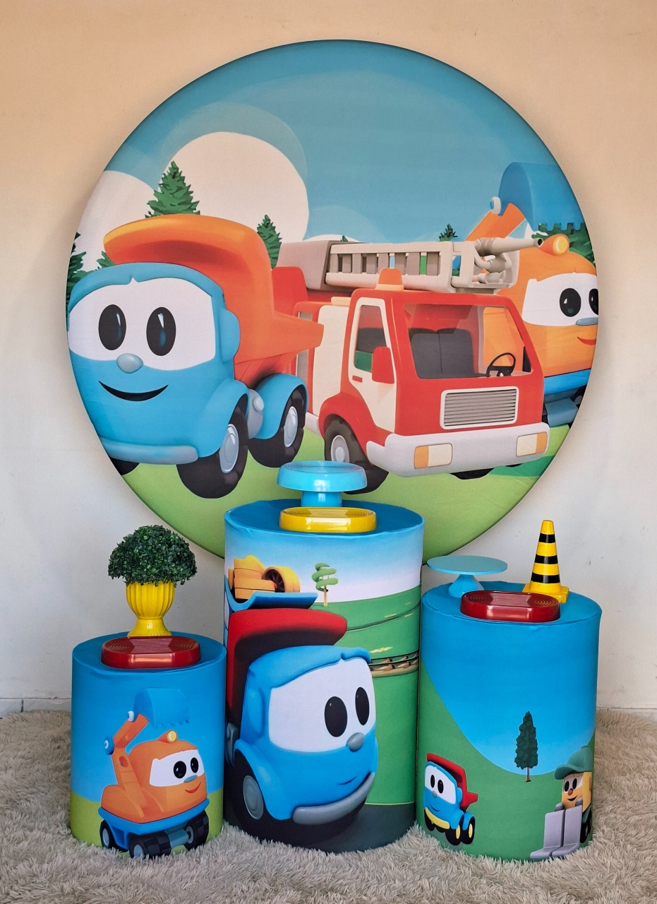 Kit Léo O Caminhão  - Kit Fest Decorações