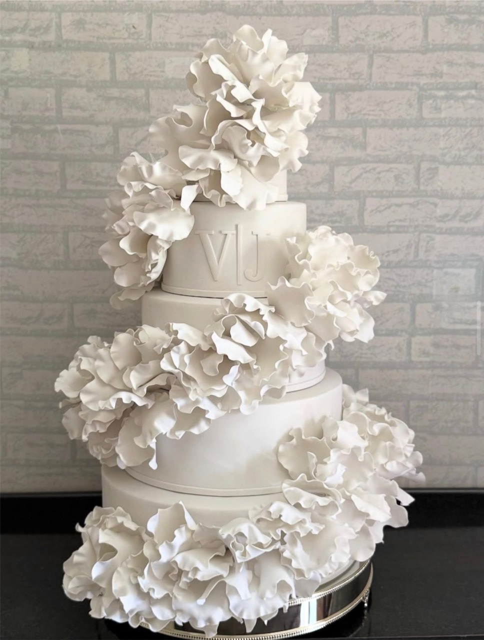 Bolo Cenográfico 4 Andares Casamento - Denice Decorações