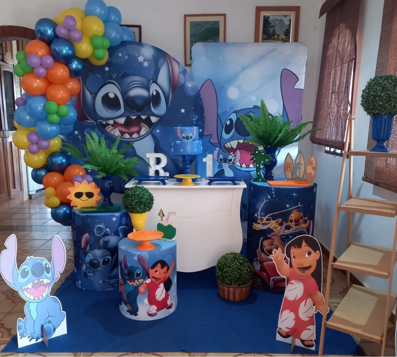 Stitch Azul - CLARAFESTAS