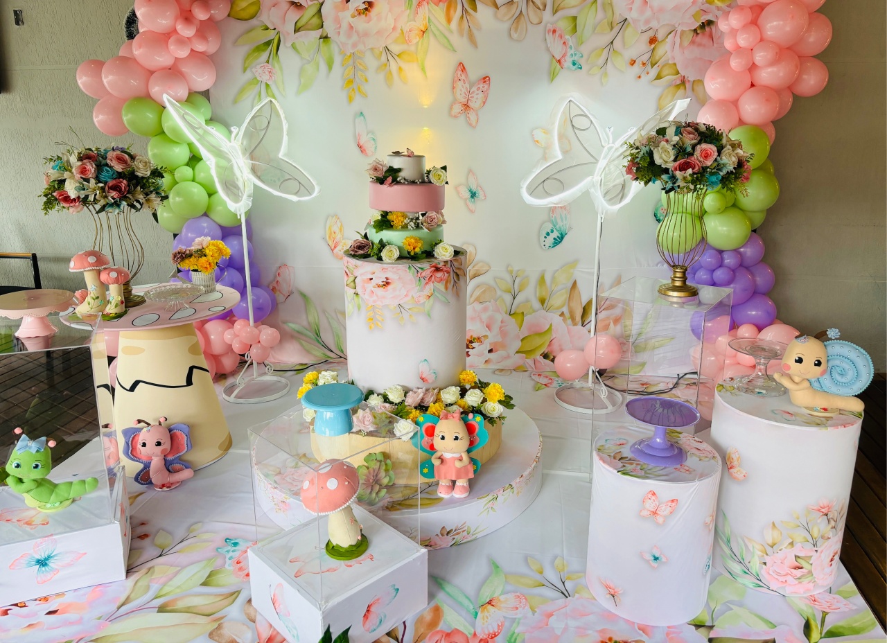 Decoração Borboletas  - Preço Sob Consulta - ouropretofestas