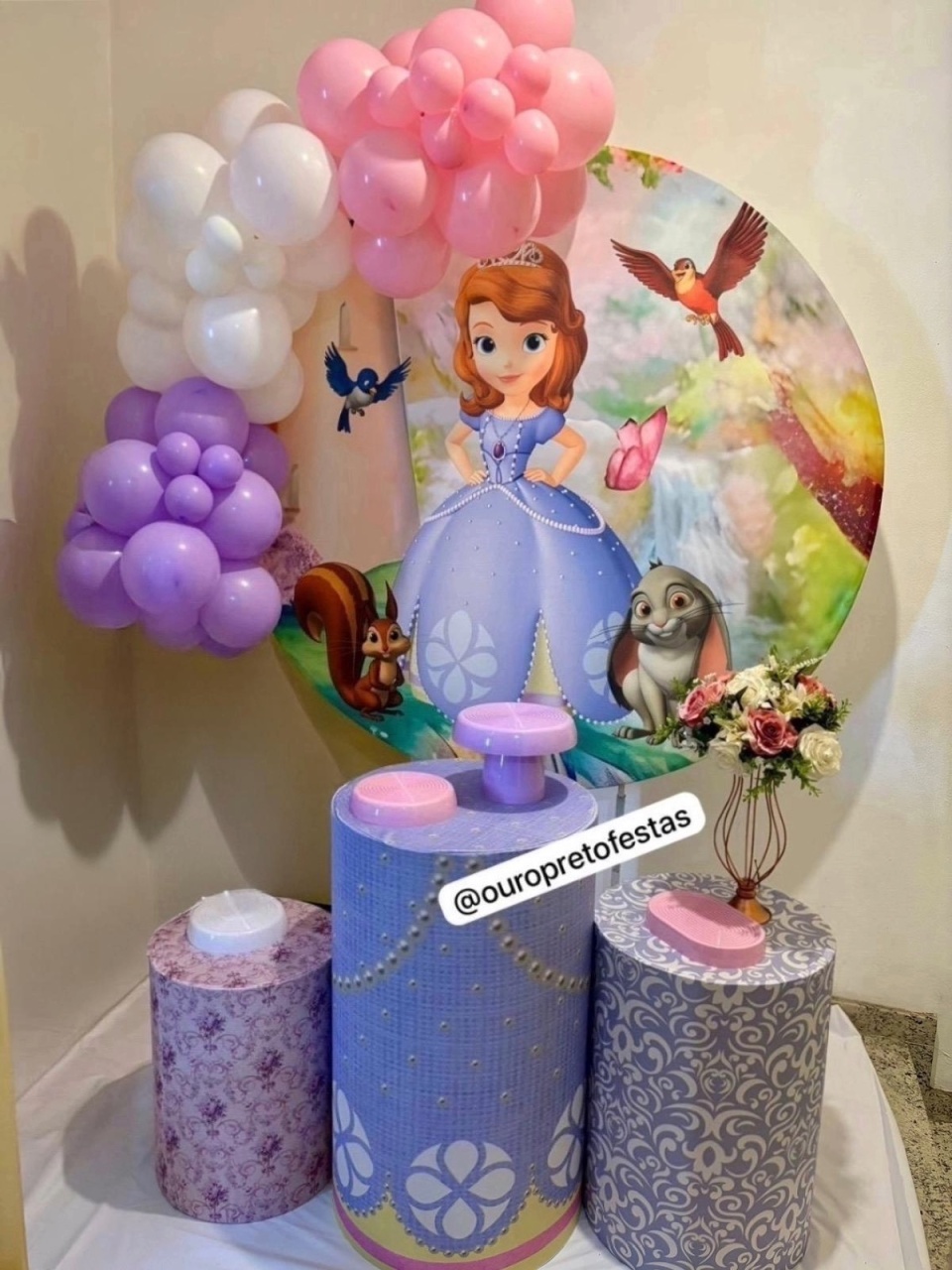 Kit Prata - Princesa Sofia - ouropretofestas