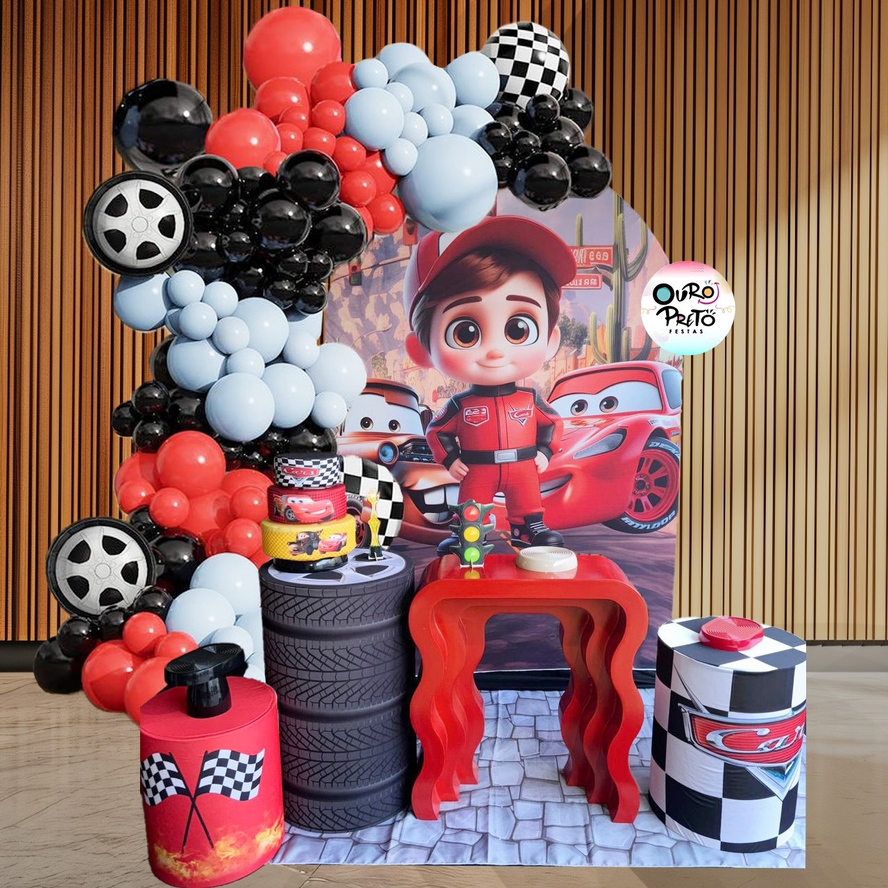 Kit Prata - Carros - ouropretofestas
