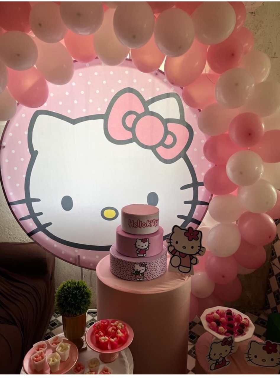 Kit Prata - Hello Kit - ouropretofestas