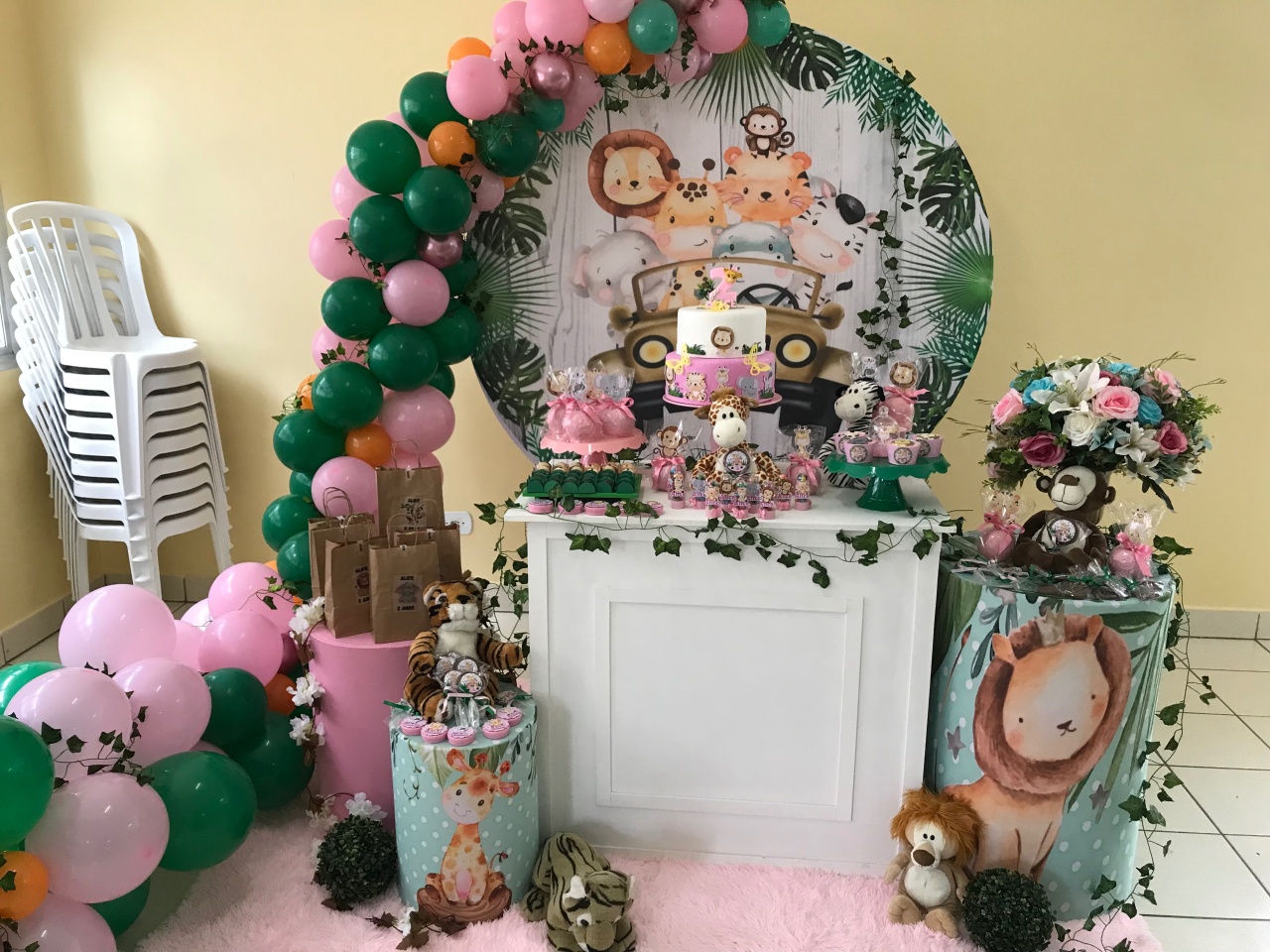 Decoração Safari Menina - Preço Sob Consulta - ouropretofestas