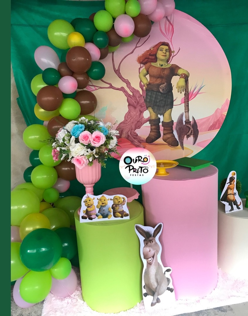 Kit Prata - Fiona (Sherek) - ouropretofestas