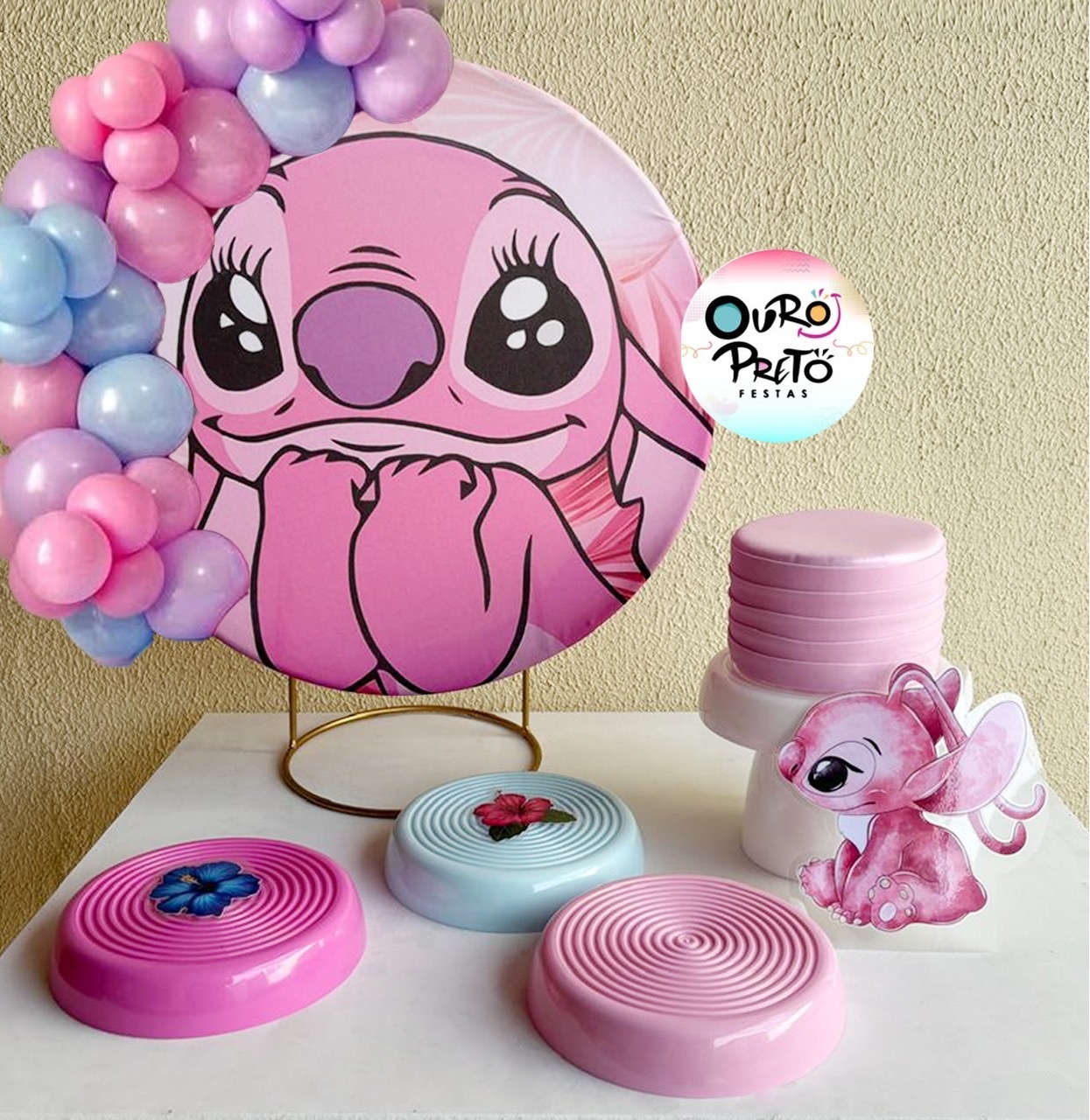 Decoração de Mesa Angel (Sticht) - ouropretofestas