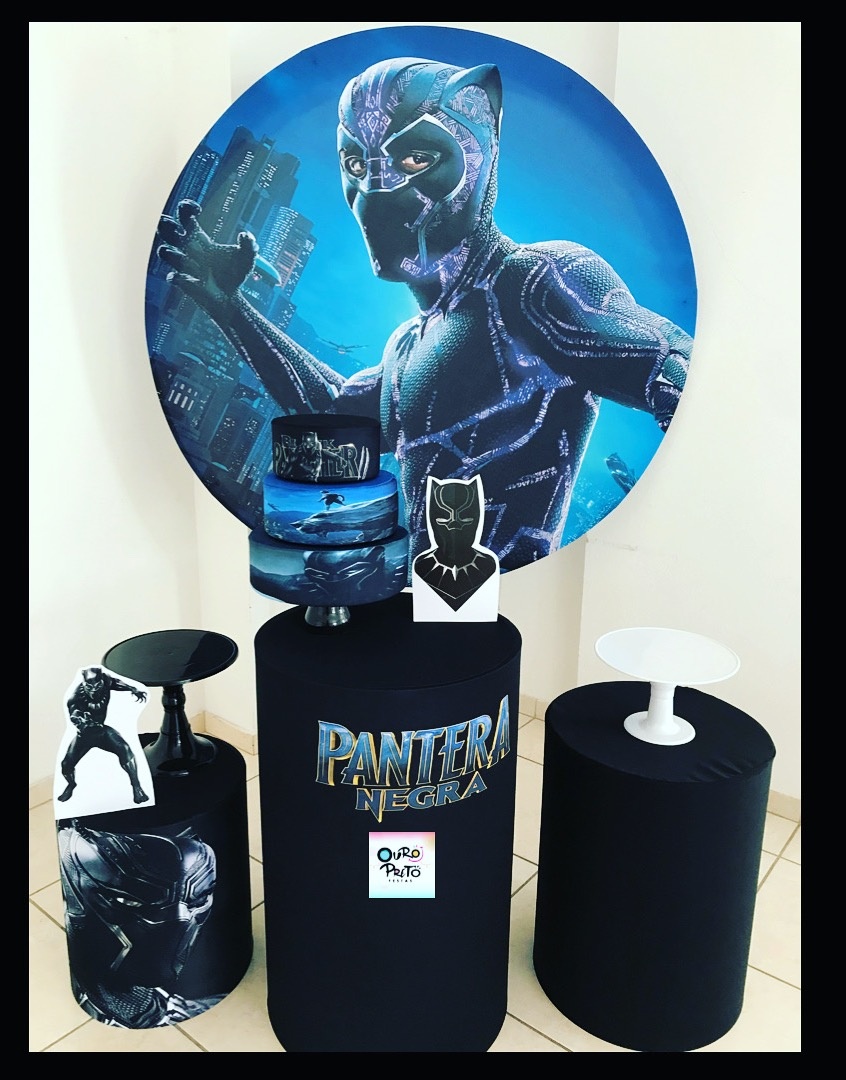 Kit Prata - Pantera Negra - ouropretofestas