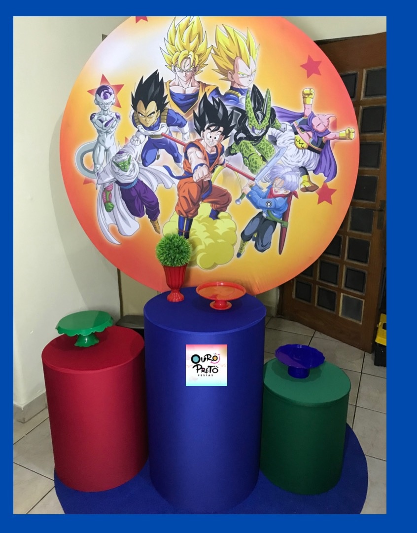 Kit Prata - Dragon Ball - ouropretofestas