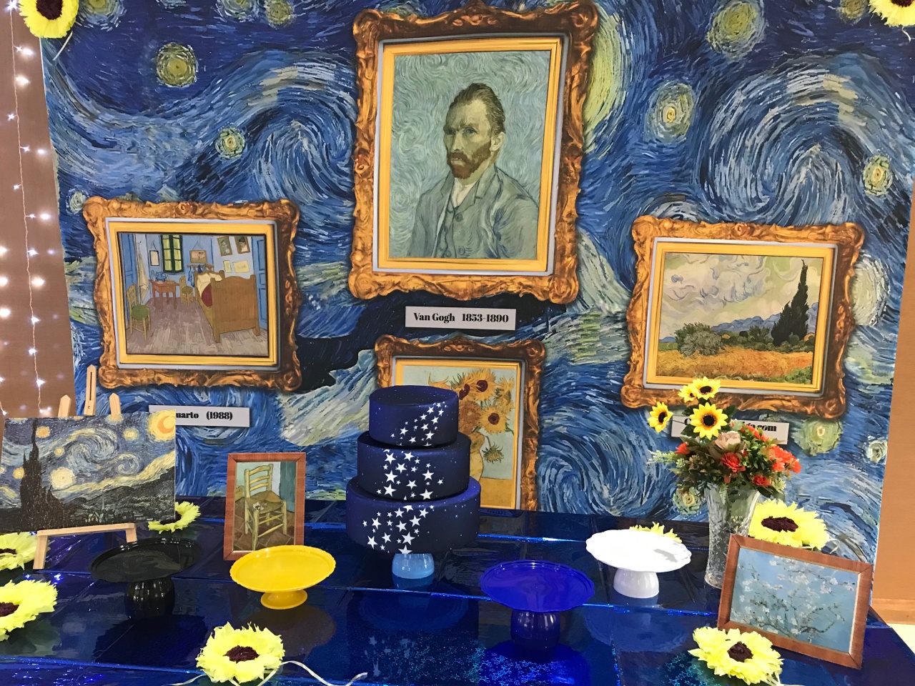 Decoração van Gogh  - Preço Sob Consulta - ouropretofestas