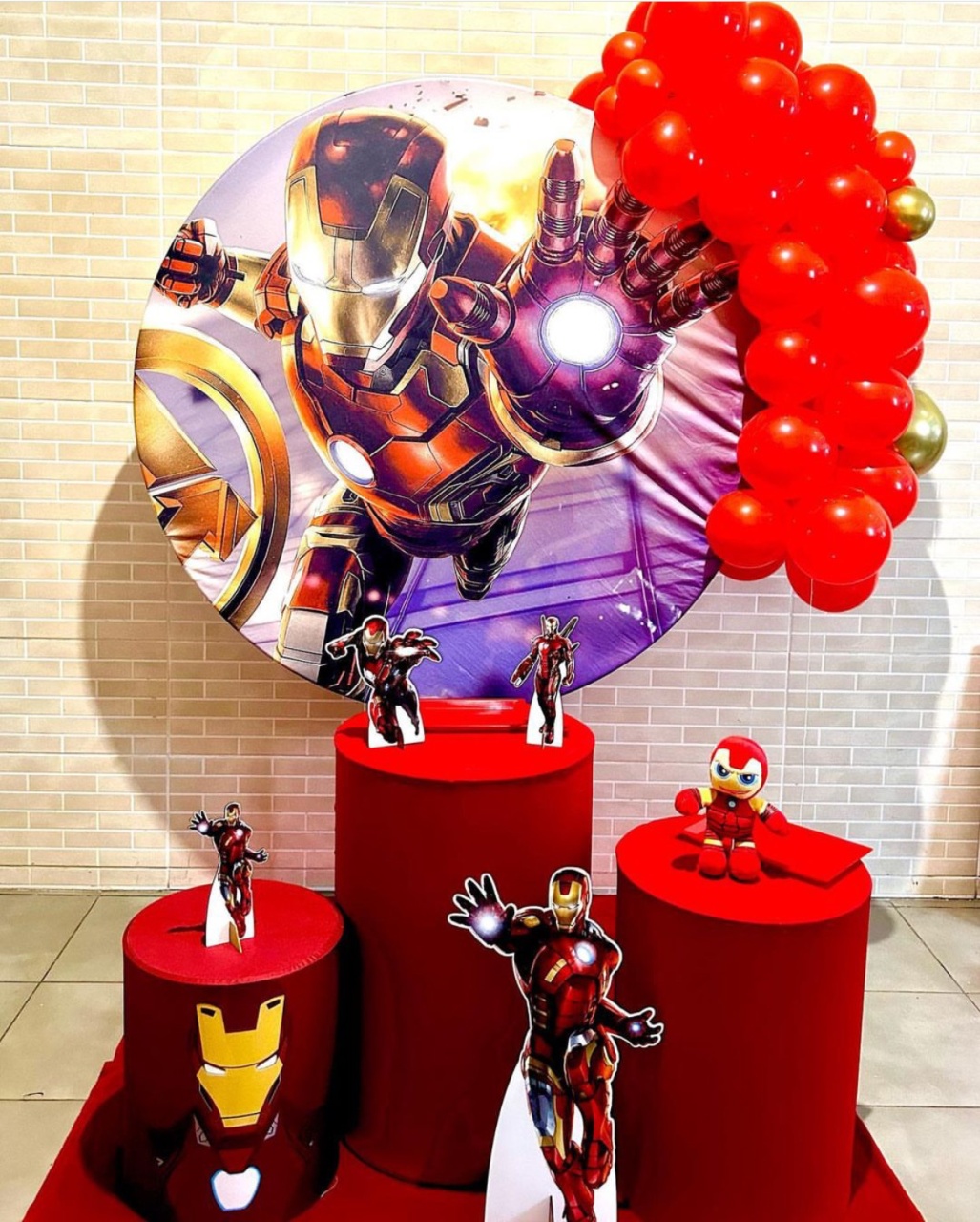 Kit Prata - Homem de Ferro - ouropretofestas