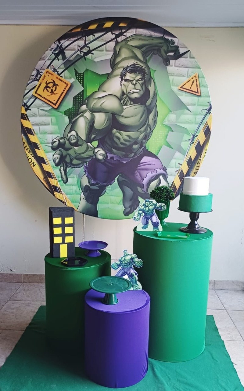Hulk - Kit Parabéns  - Adoleta Pegue e monte e brinquedos 