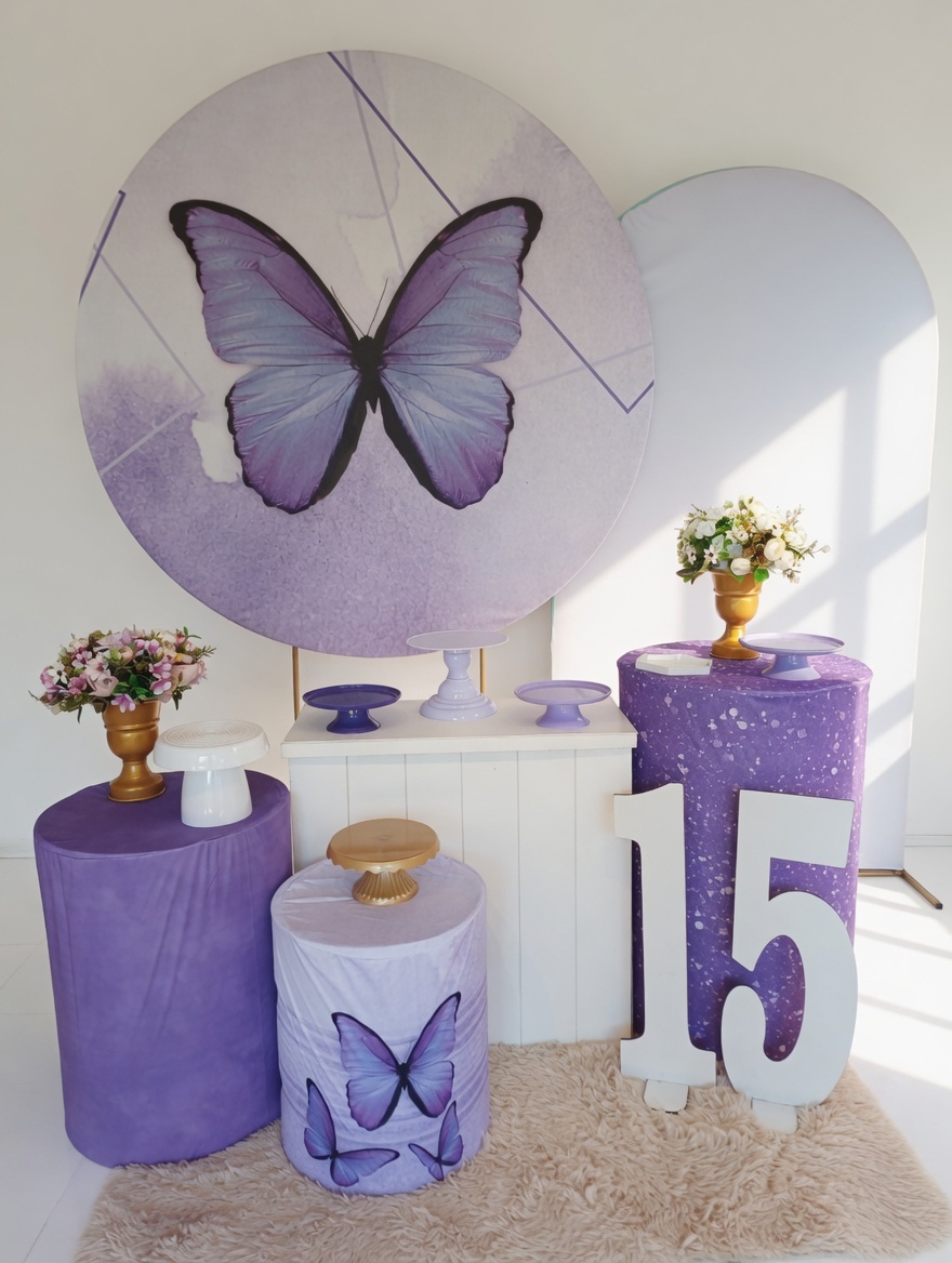 Borboleta Lilas 3 - Adoleta Pegue e monte e brinquedos 