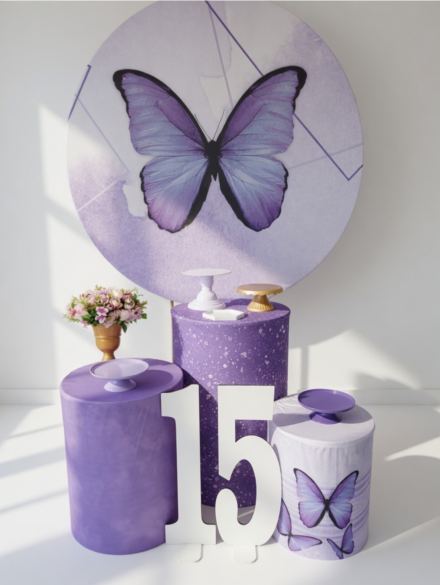 Borboleta Lilas - Adoleta Pegue e monte e brinquedos 