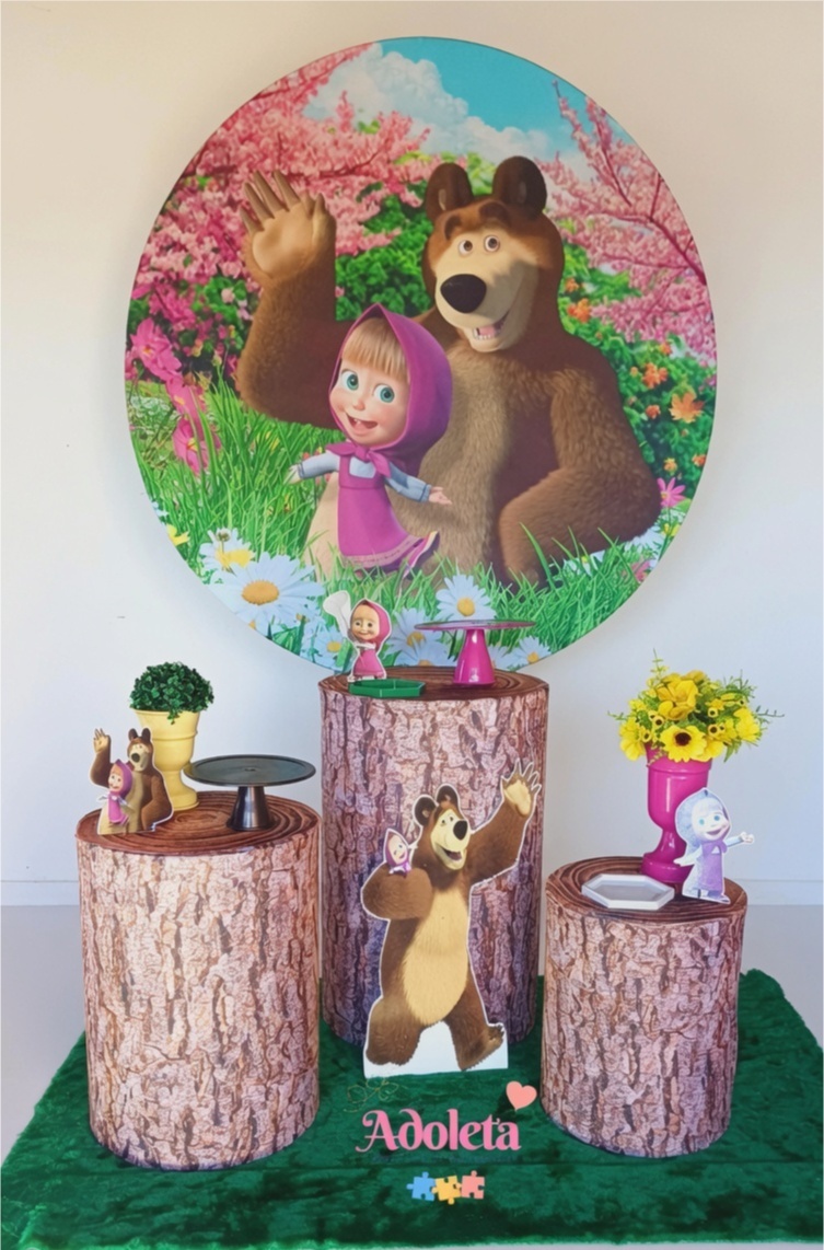 Masha E O Urso 041 - Adoleta Pegue e monte e brinquedos 