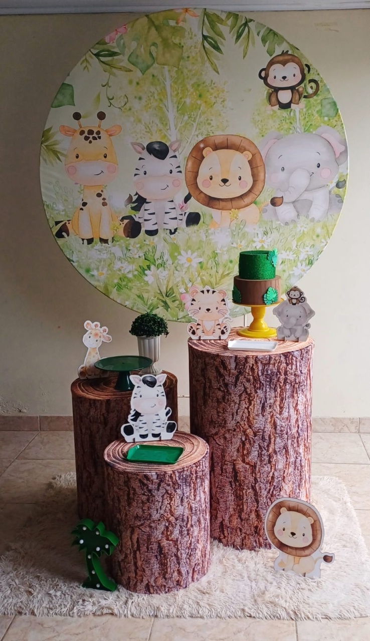 Safari - Kit Parabéns   - Adoleta Pegue e monte e brinquedos 