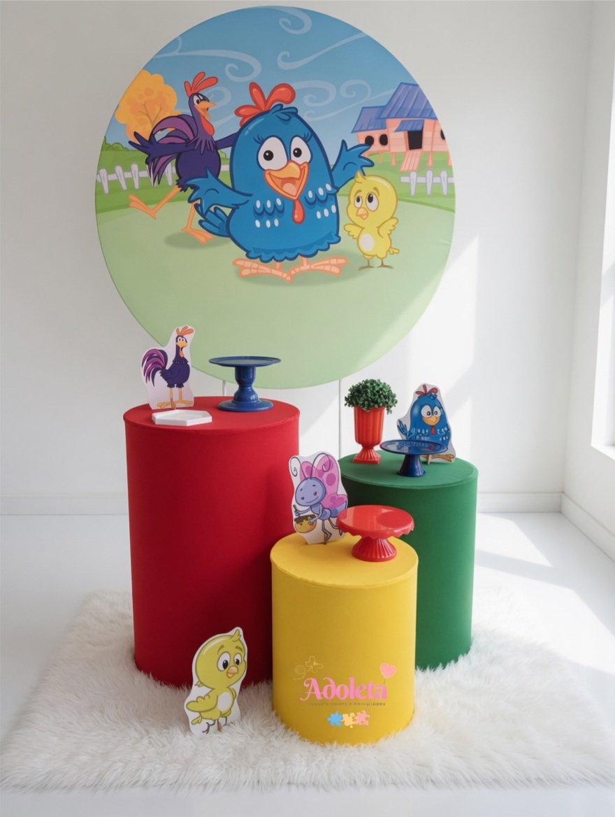 Galinha Pintadinha 1 - Adoleta Pegue e monte e brinquedos 