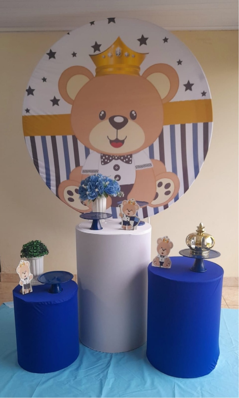  Ursinho Principe - Kit Parabéns  - Adoleta Pegue e monte e brinquedos 