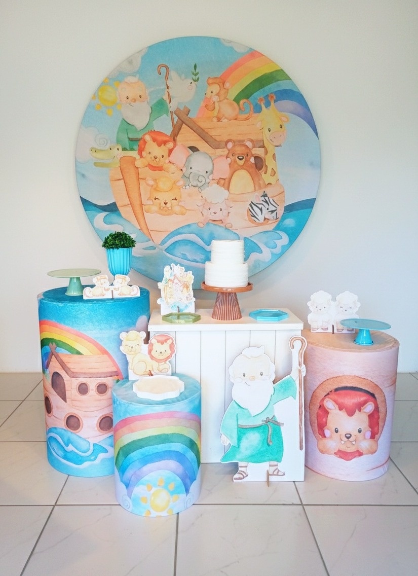 Arca de Noé - Kit Alegria  - Adoleta Pegue e monte e brinquedos 