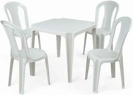 Kit Mesa Com 4 Cadeiras - Adoleta Pegue e monte e brinquedos 