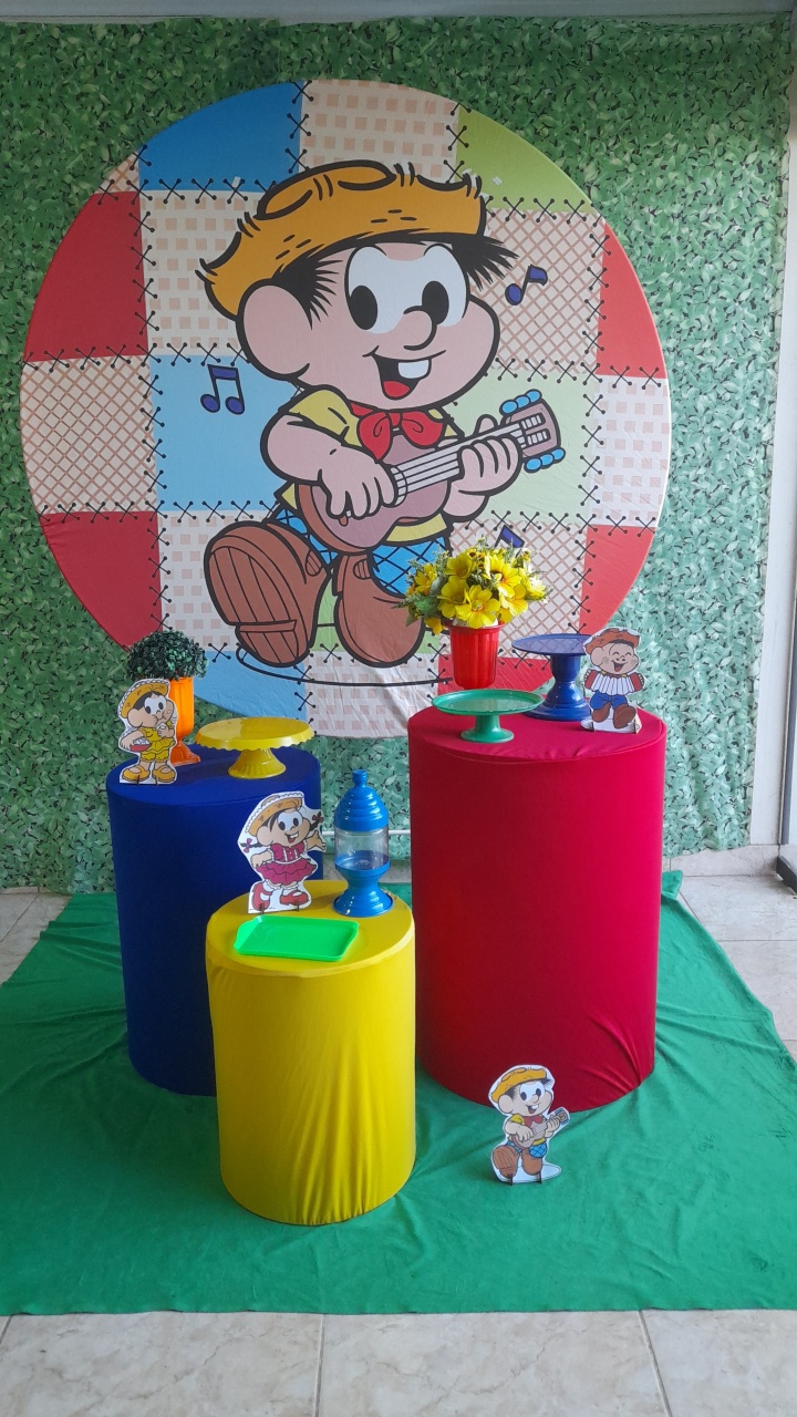 Chico Bento - Kit Parabéns   - Adoleta Pegue e monte e brinquedos 
