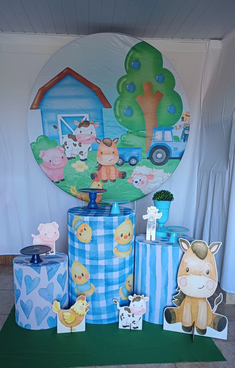 Fazendinha Menino 2 - Kit Parabéns - Adoleta Pegue e monte e brinquedos 