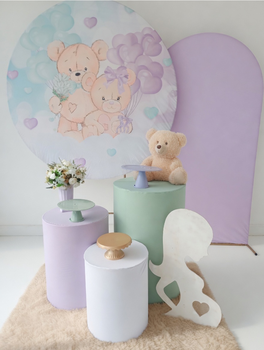 Ursinhos Verde E Lilas 050. - Adoleta Pegue e monte e brinquedos 