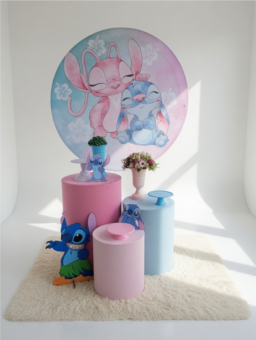 Stitch E Angel 014 - Adoleta Pegue e monte e brinquedos 