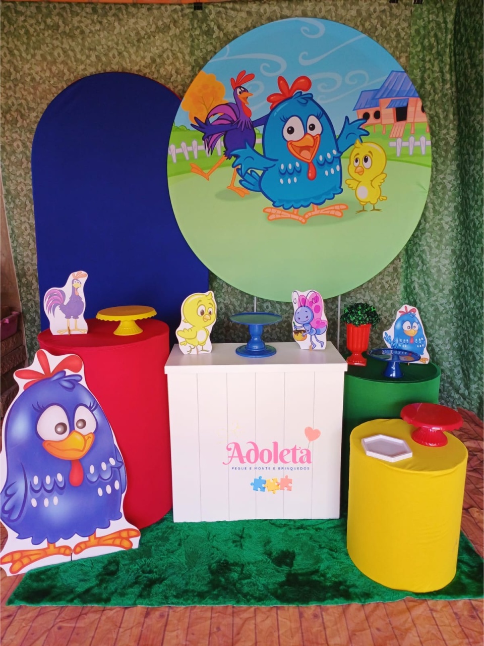 Galinha Pintadinha - Kit Esmeralda - Adoleta Pegue e monte e brinquedos 