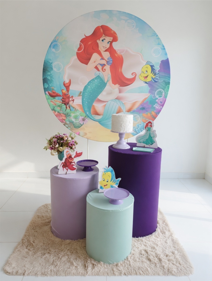 Ariel - Kit Parabéns  - Adoleta Pegue e monte e brinquedos 