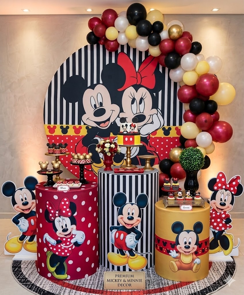 Mickey E Minnie – Kit Luxo - Wit Festa