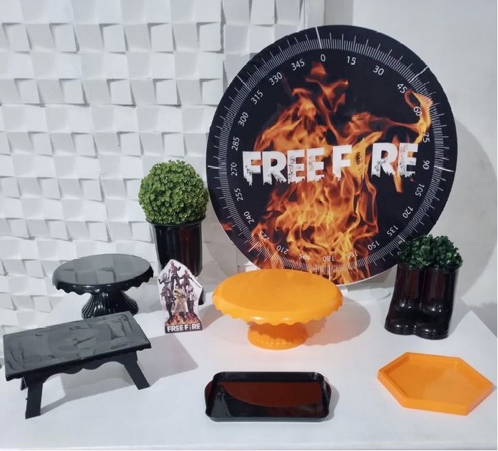 Free Fire – Kit Mesa - Wit Festa