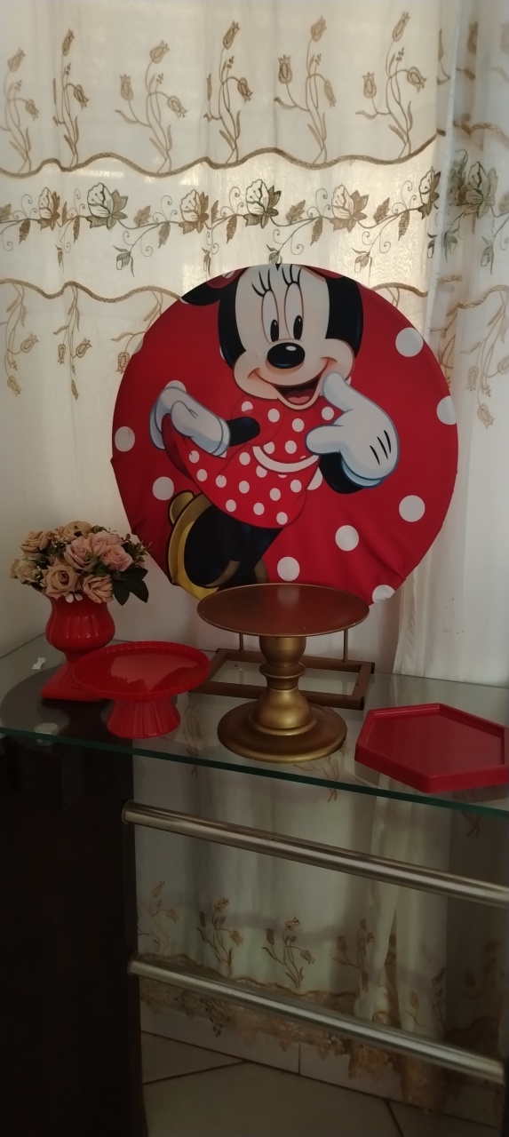 Minnie Vermelha – Kit Mesa - Wit Festa