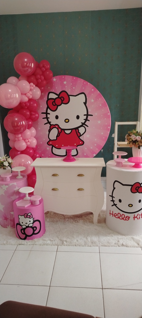 Hello Kitty – Decoração Montada - Wit Festa