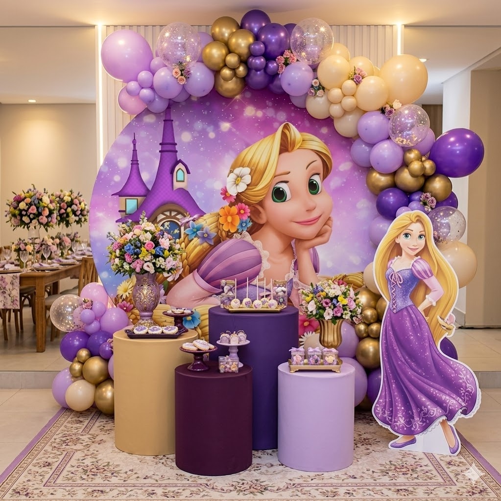 Rapunzel – Kit Luxo - Wit Festa