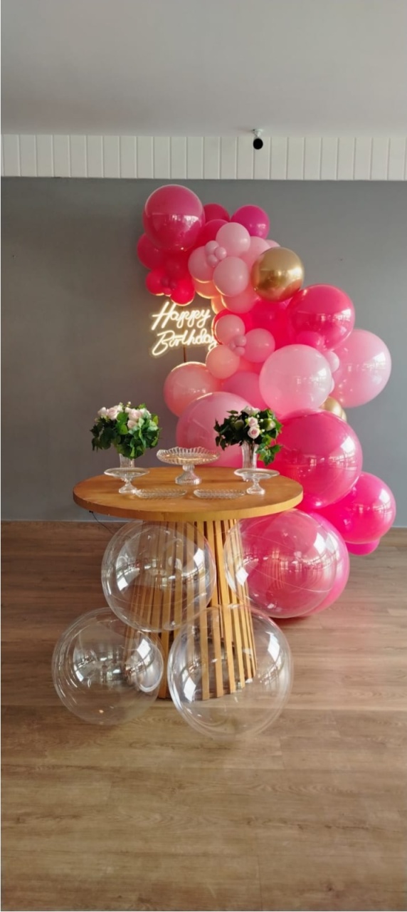 Rosa Happy Birthday – Decoração Adulto - Wit Festa