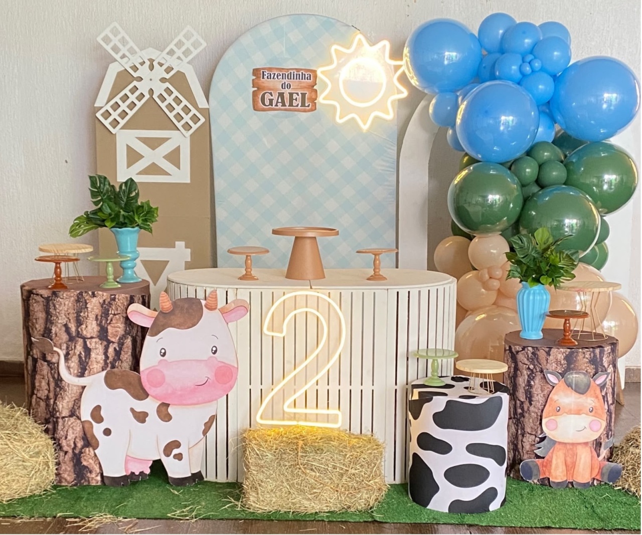 Fazendinha Azul – Decoração Montada - Wit Festa