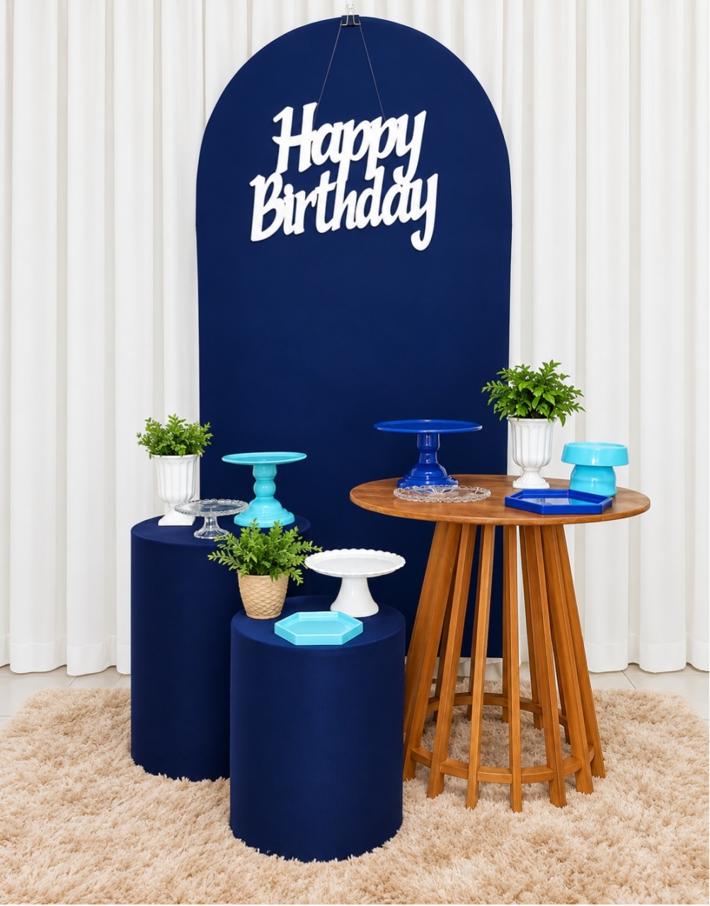 Adulto Azul -  Jenaina Decoração e Locação 