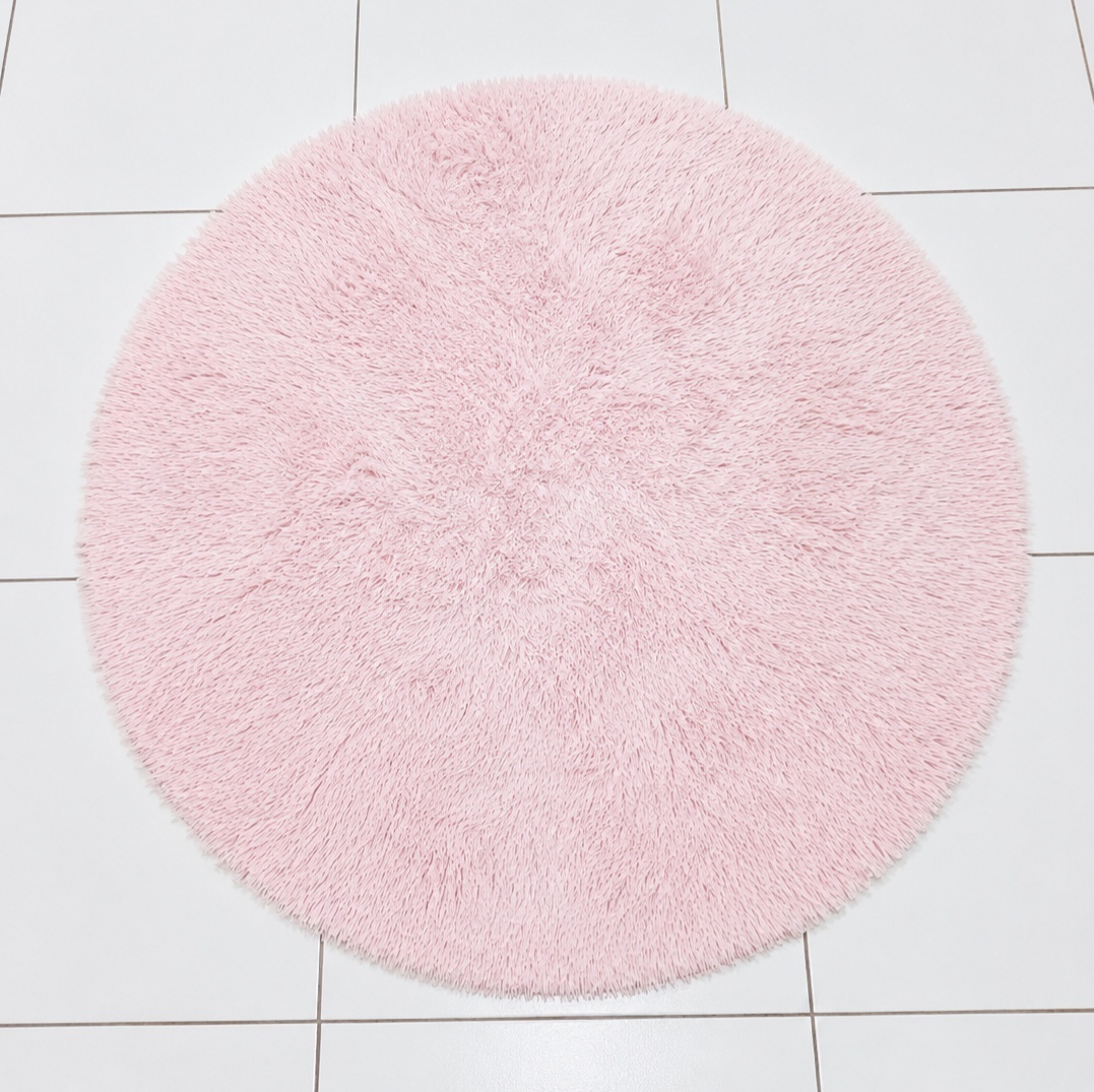 Tapete Rosa Redondo  -  Jenaina Decoração e Locação 