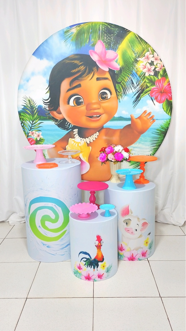 Moana Baby Básico. -  Jenaina Decoração e Locação 