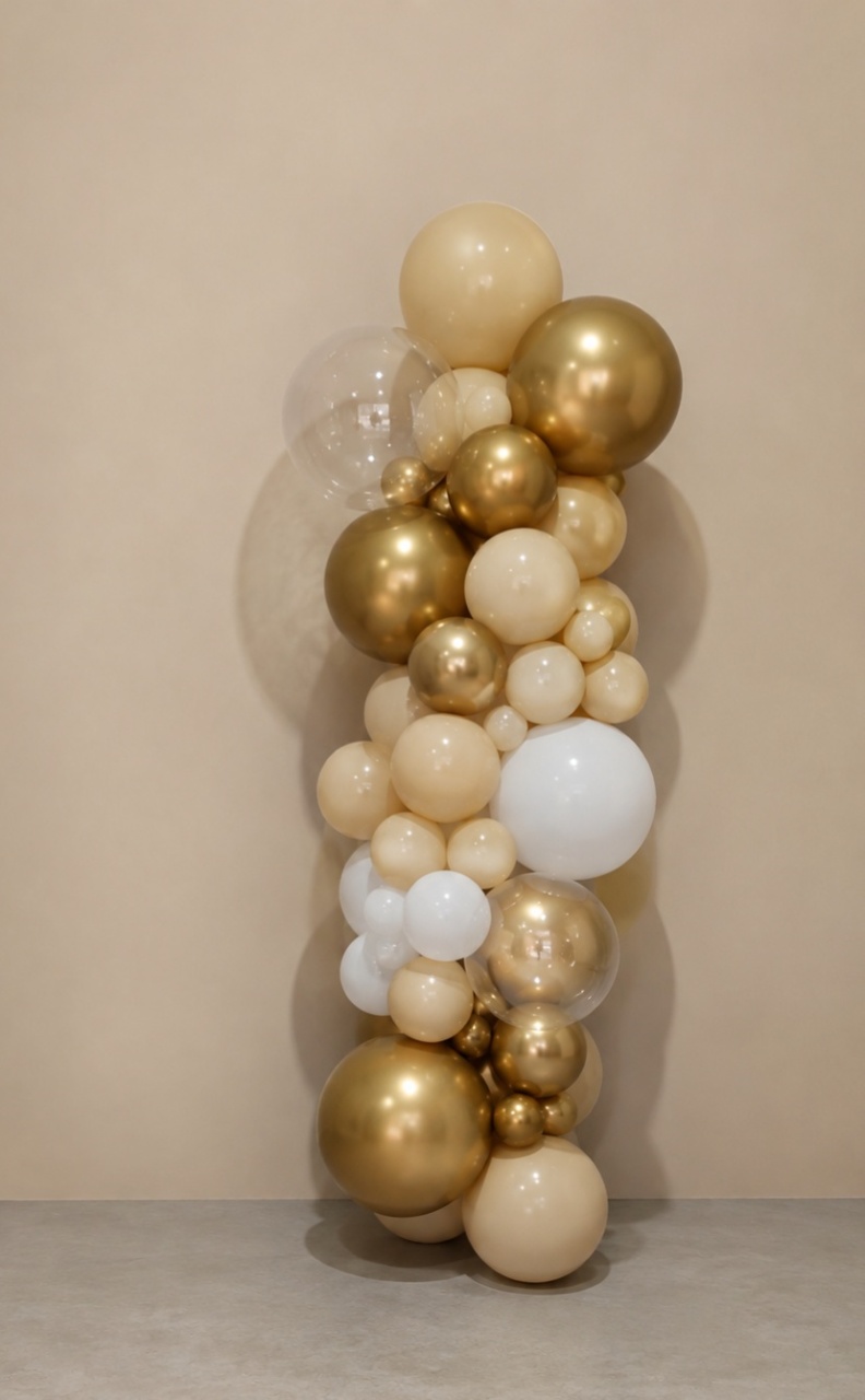 Balão 1 Metros Com Cromado -  Jenaina Decoração e Locação 