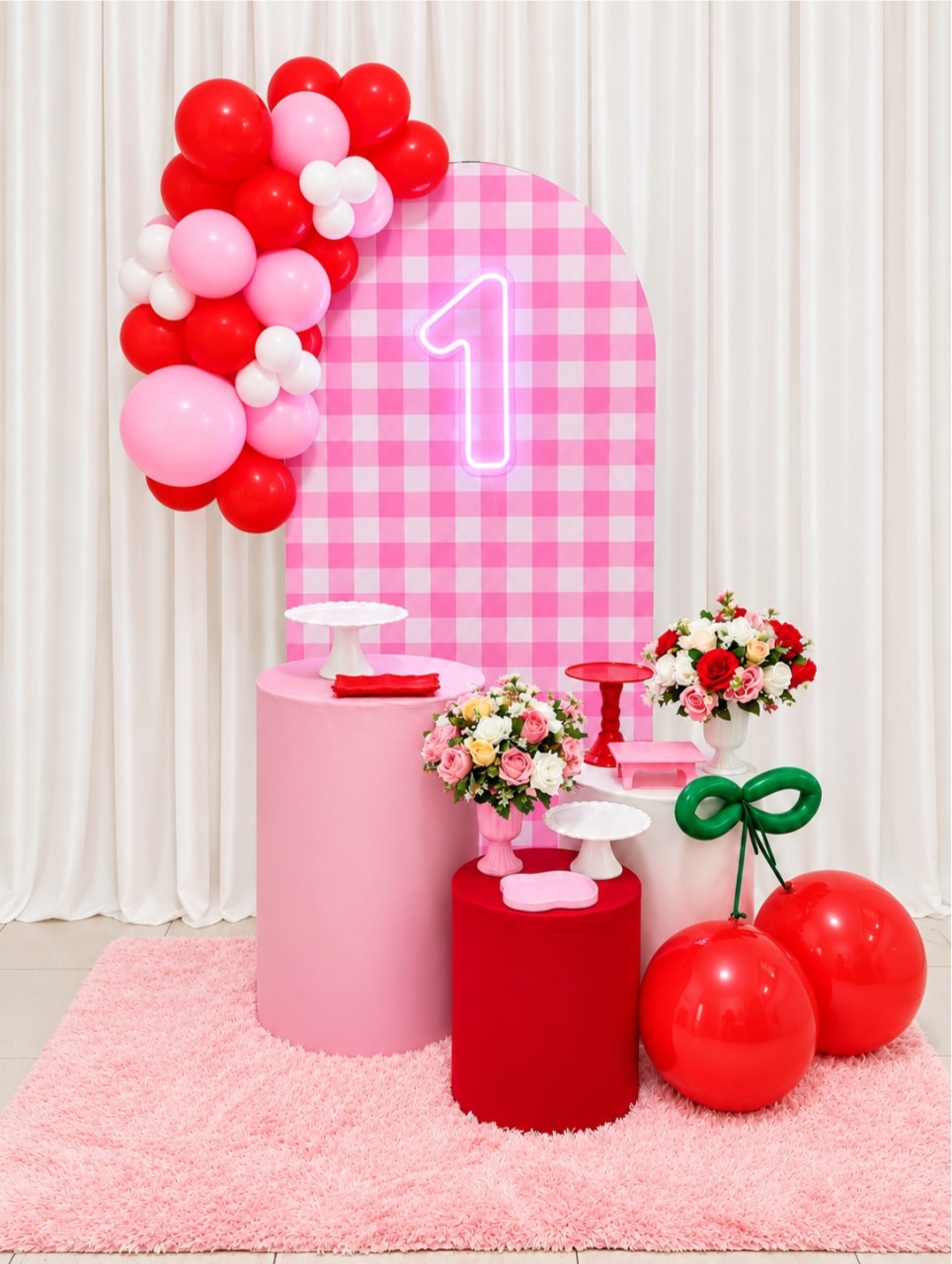 Cerejinha Completo🍒🎈 -  Jenaina Decoração e Locação 