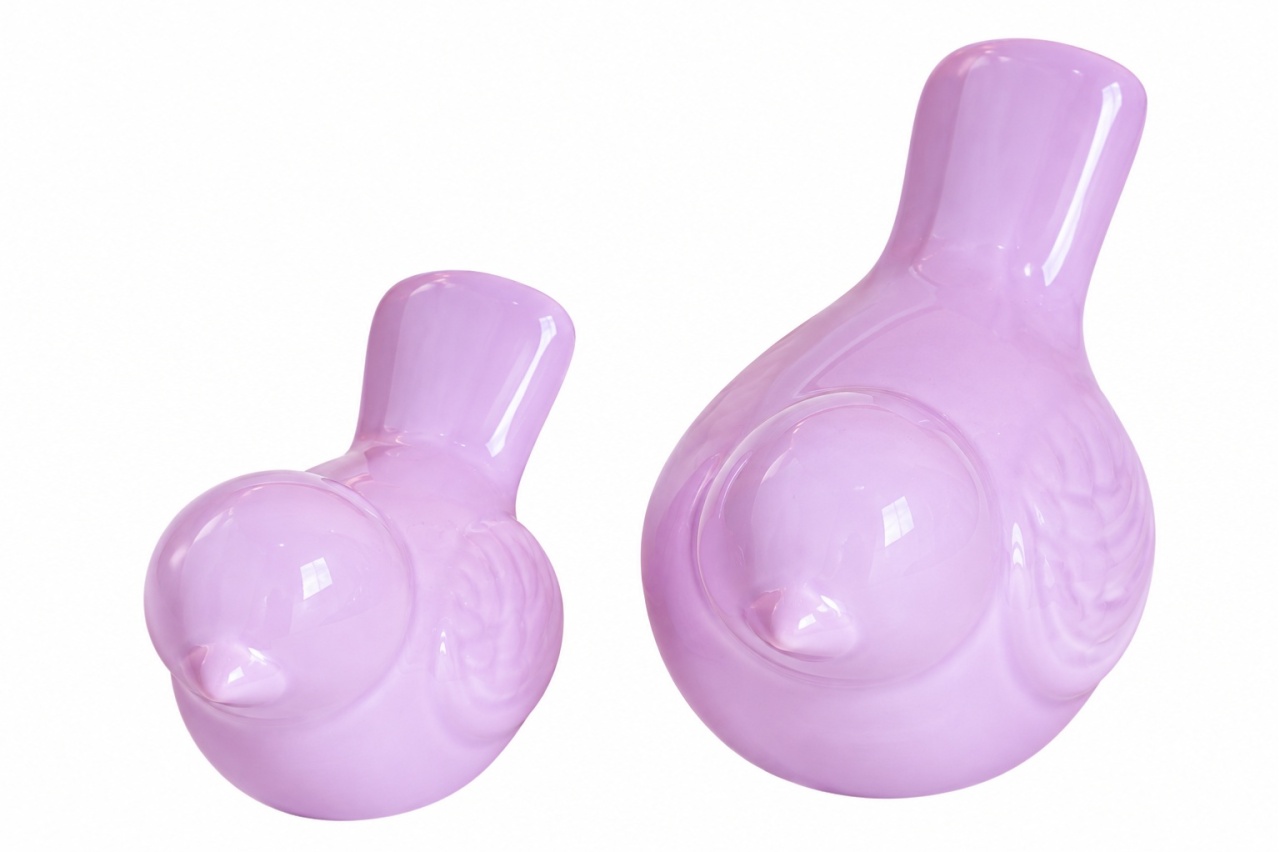 Dupla de Pássaros Lilas -  Jenaina Decoração e Locação 
