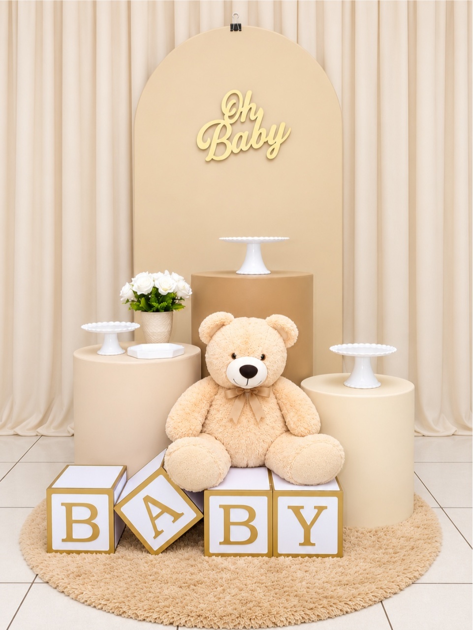 Chá de Bebê Baby -  Jenaina Decoração e Locação 