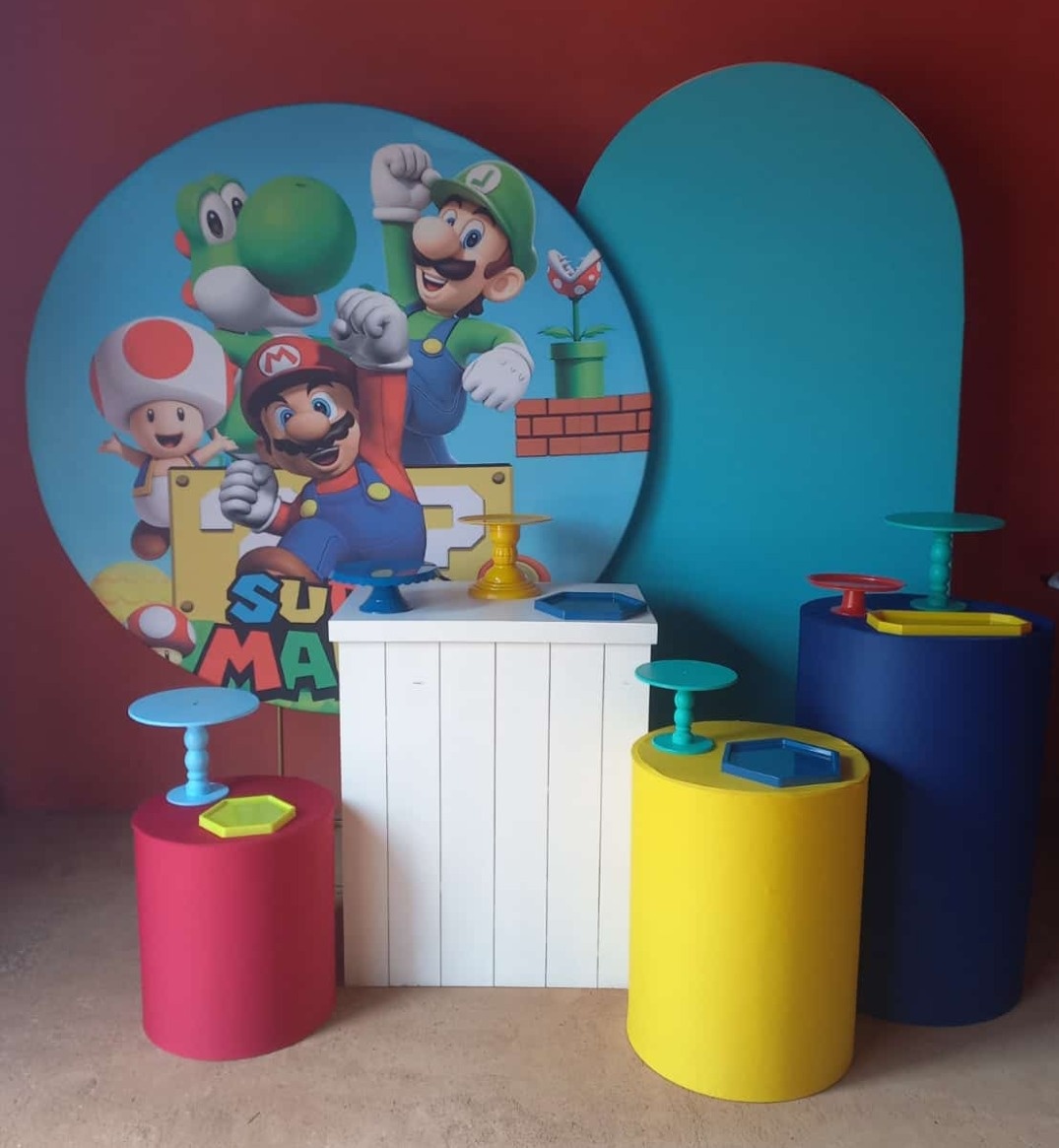 Kit Super Mario Avançado  -  Jenaina Decoração e Locação 