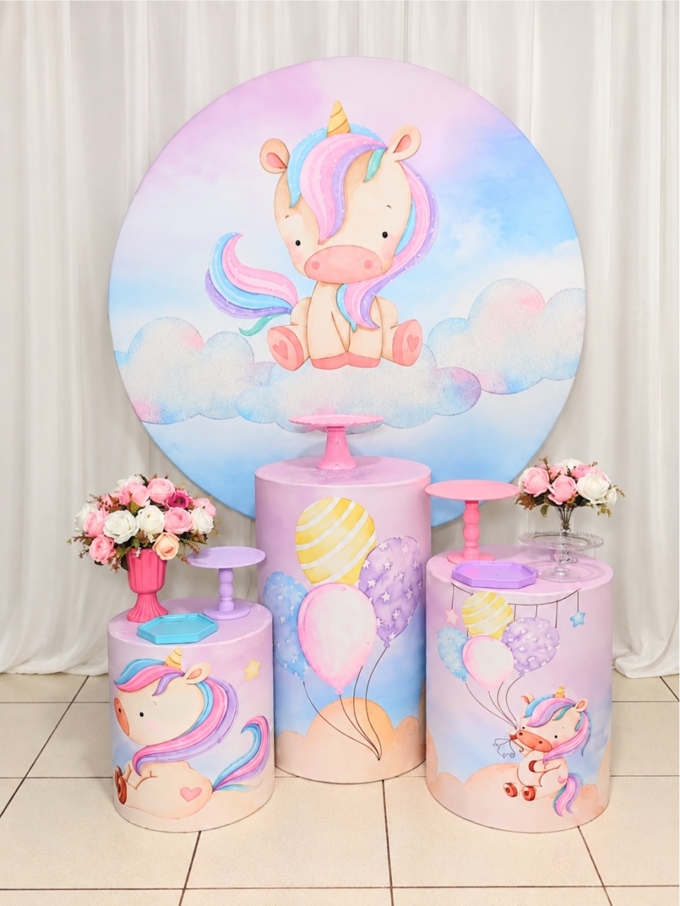 Kit Unicórnio Básico -  Jenaina Decoração e Locação 