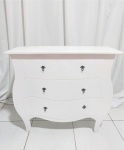 Mesa Cômoda Branca Com Puxador - imagem 1